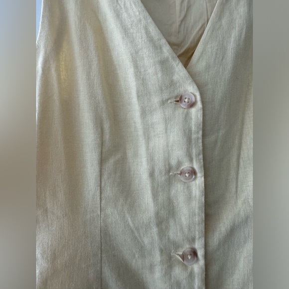 A&F Mara Linen-Blend Vest Mini Dress - size M - Picture 3 of 6